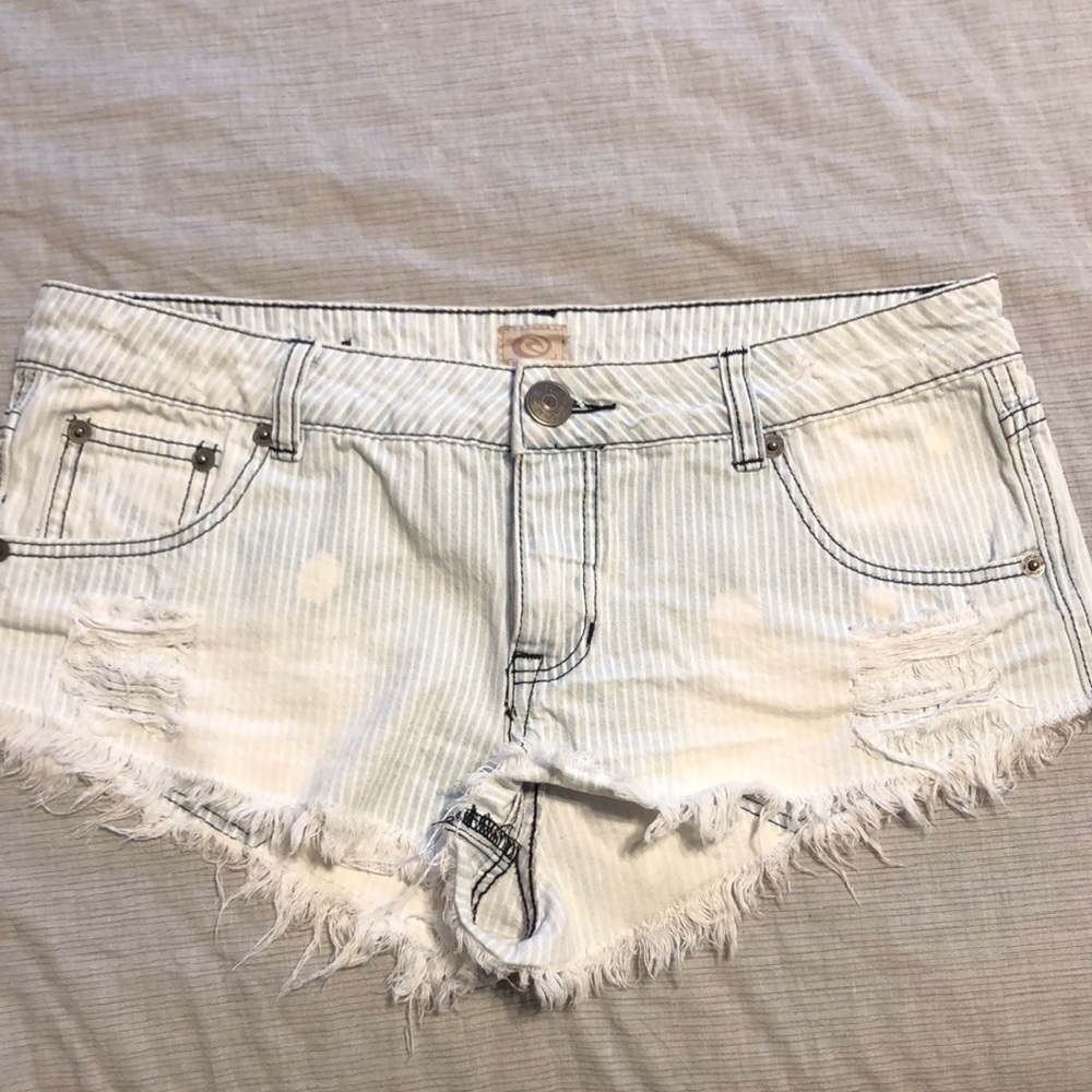 Distressed Rip Curl Booty Shorts